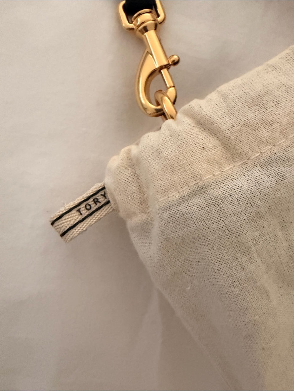 Tory Burch Black Crossbody with Gold Logo Snap Closure - Picture 9 of 12